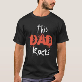 Dieser Vater Rocks T - Shirt Rock-Stil Geschenk fü