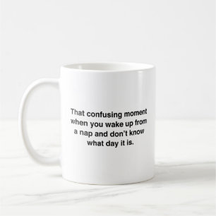 Dieser verwirrende Moment Kaffeepause Tasse