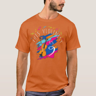 Dieser Violinist ist 9 Jahre alt al Violin 9. Gebu T-Shirt