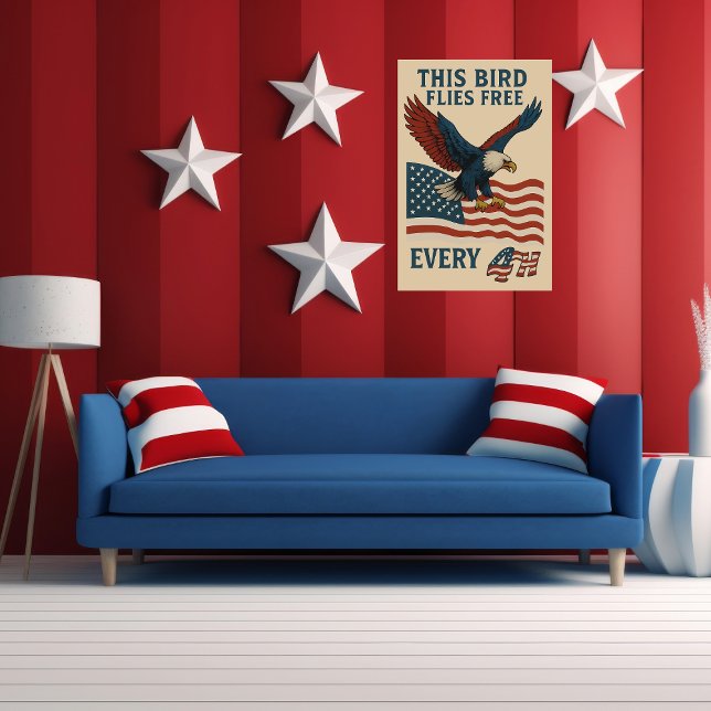 dieser Vogel fliegt jeden 4. Poster (Von Creator hochgeladen)