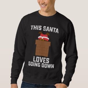 Dieser Weihnachtsmann liebt es, lustigen Weihnacht Sweatshirt