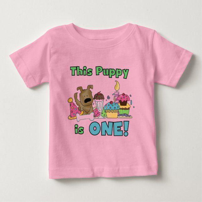 Dieser Welpe ist ein Geschenk und ein Hemd Baby T-shirt (Vorderseite)