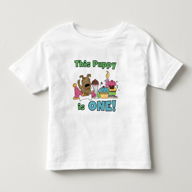 Dieser Welpe ist ein Geschenk und ein Hemd Kleinkind T-shirt (Vorderseite)