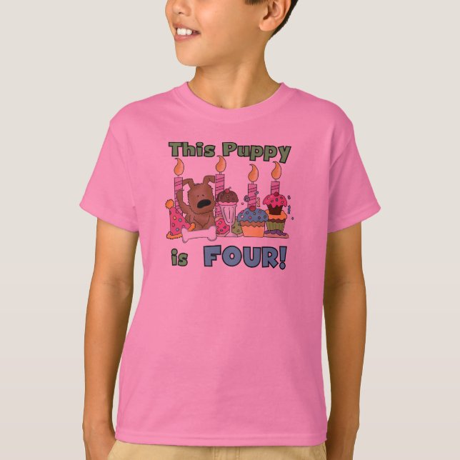 Dieser Welpe sind vier Hemden und Geschenke T-Shirt (Vorderseite)