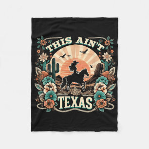 Dieses Aint Texas Western Cowgirl Wüste Sunset Art Fleecedecke