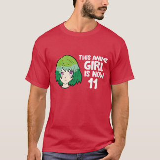 Dieses Anime-Mädchen ist jetzt 11 Jahre alt Anime- T-Shirt