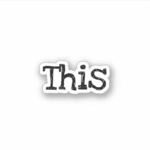 Dieses, ästhetische, trendy Scrapbook Sticker