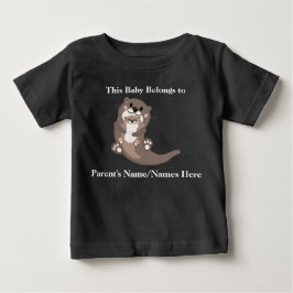 Dieses Baby gehört zu ...Personalizable Baby T - S T-shirt