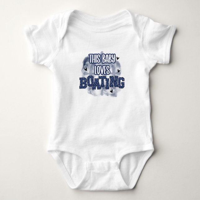Dieses Baby Liebe Bootshotel für Babys Baby Strampler (Vorderseite)