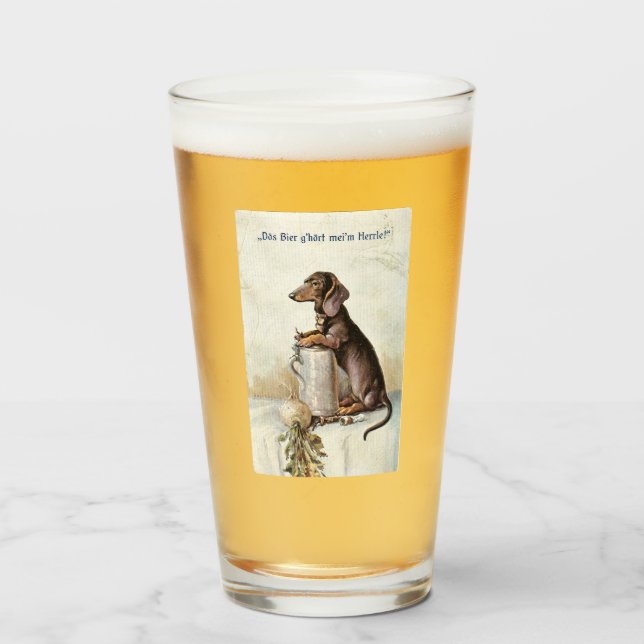 Dieses Bier gehört meinem Meister! Glas (Vorne (Gefüllt))