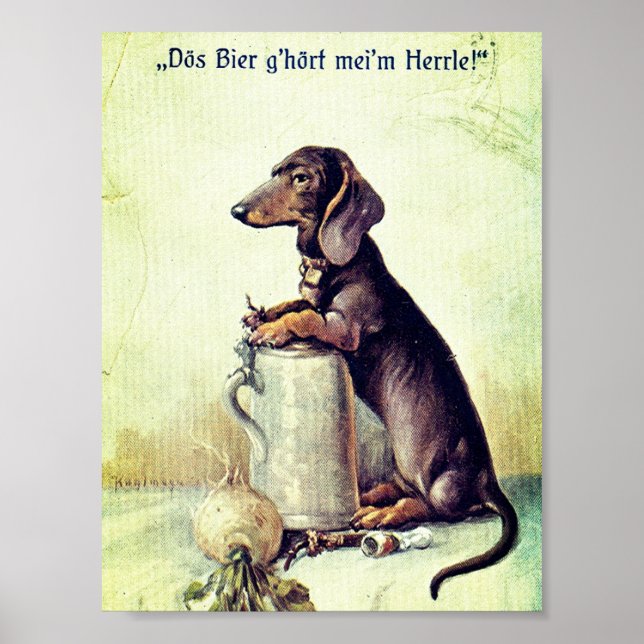 Dieses Bier gehört meinem Meister! Poster (Vorne)