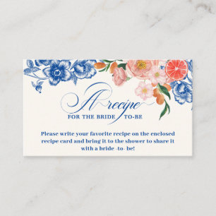 Dieses Brautparty mit mehr Blumen ist ein Rezept Begleitkarte