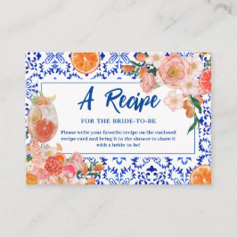 Dieses Brautparty mit mehr Blumen ist ein Rezept Begleitkarte