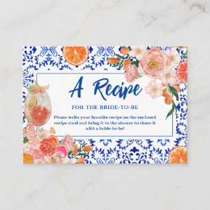Dieses Brautparty mit mehr Blumen ist ein Rezept Begleitkarte
