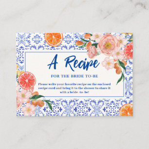 Dieses Brautparty mit mehr Blumen ist ein Rezept Begleitkarte