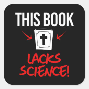Dieses Buch fehlt es an Wissenschaft Quadratischer Aufkleber