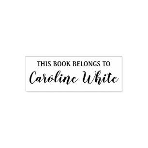 Dieses Buch gehört elegantem Skript Permastempel