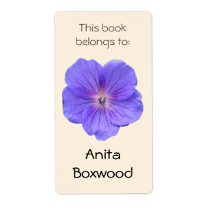 Dieses Buch gehört Name-Blau-Blume