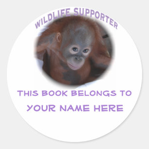 "Dieses Buch gehört" Runder Aufkleber