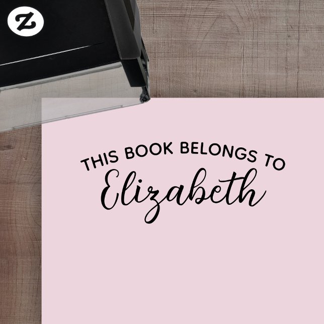 Dieses Buch gehört zu - Individuelle Name - modern Permastempel (Von Creator hochgeladen)
