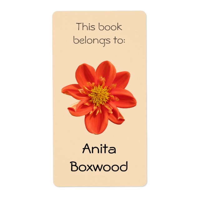 Dieses Buch gehört zu Individuelle Name Orange Blu (Vorne)