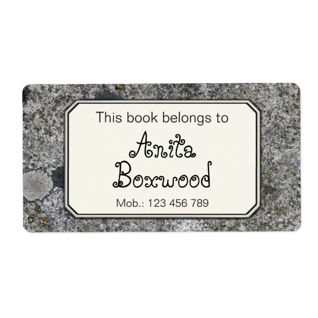 Dieses Buch gehört zu Individuelle Name Rock Textu (Vorne)