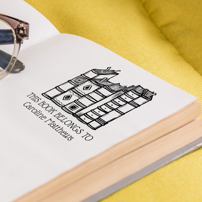 Dieses Buch gehört zu Personalisierten Gummistempel (This Book Belongs To Personalized Rubber Stamp)