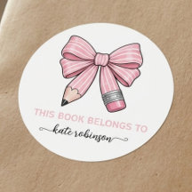Dieses Buch gehört zu Pink Cute School Pencil Bow 