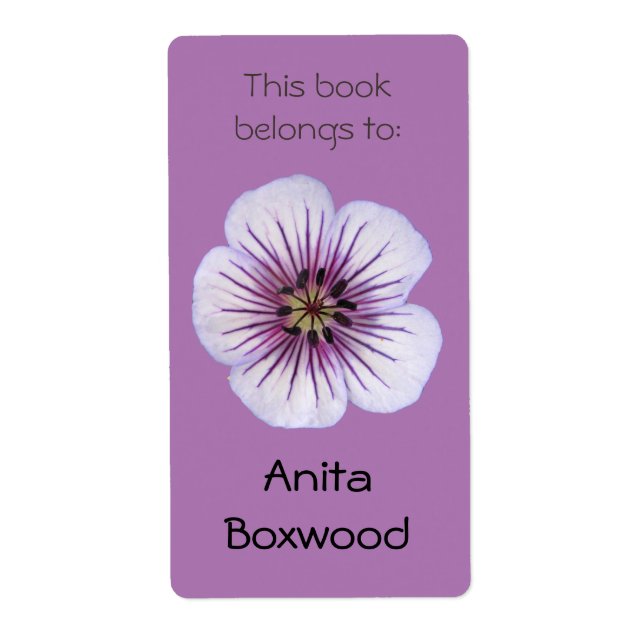 Dieses Buch gehört zum Individuelle Name Lila Blum (Vorne)