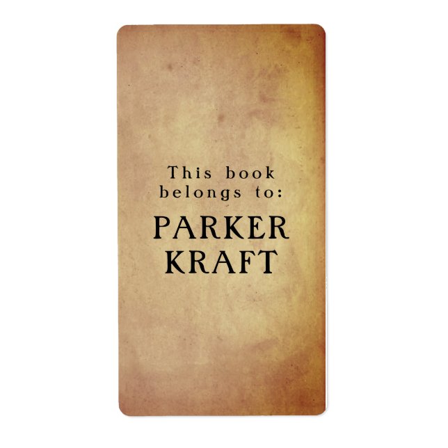 Dieses Buch gehört zum Vintagen Paper-Buchzeichen (Vorne)