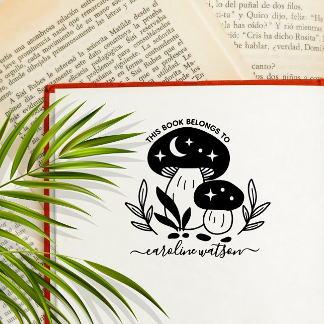 Dieses Buch gehört zur Mushroom Rubber Briefmarke Gummistempel (Von Creator hochgeladen)