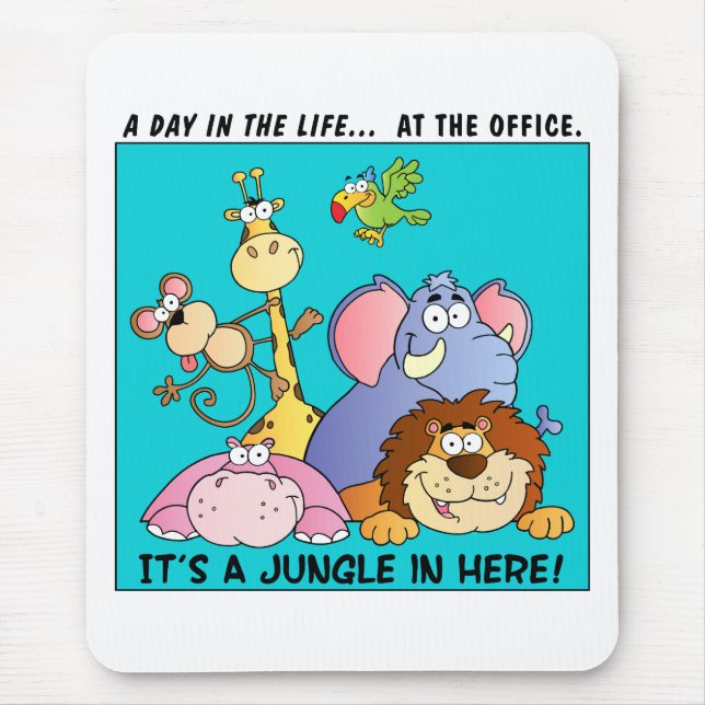 Dieses Büro ist ein Dschungel Mousepad (Vorne)