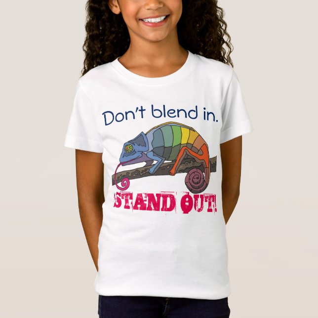 Dieses Chamäleon mischt nicht herein… T-Shirt (Vorderseite)