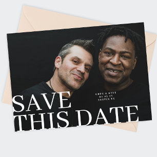 DIESES DATUM 2 Foto Hochzeit gerettet Save The Date