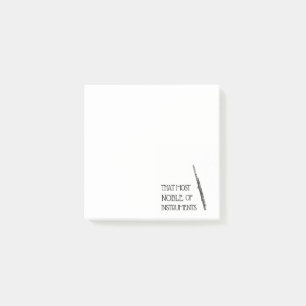 Dieses edelste der Instrumente - Flöten-Post-It Post-it Klebezettel