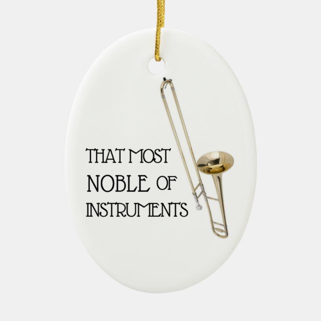 Dieses edelste der Instrumente - Keramik Ornament (Vorne)