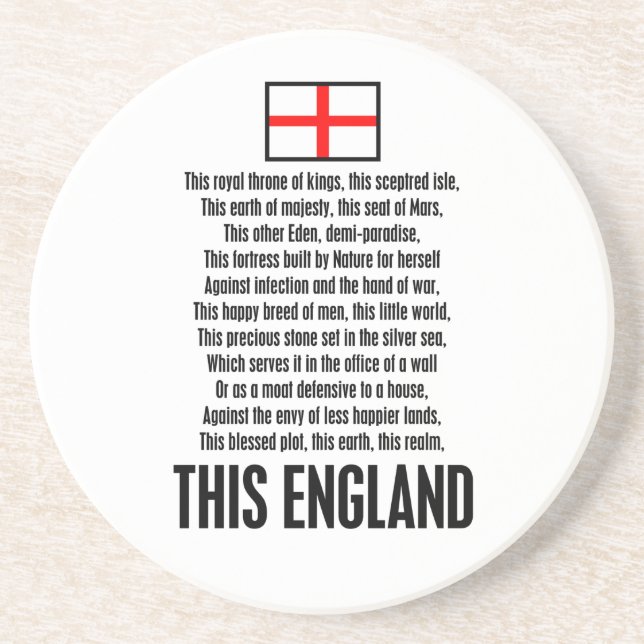 Dieses England Untersetzer (Vorne)