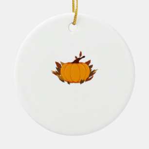 Dieses Erntedank-Kürbis-T-Shirt ist perfekt für de Keramik Ornament