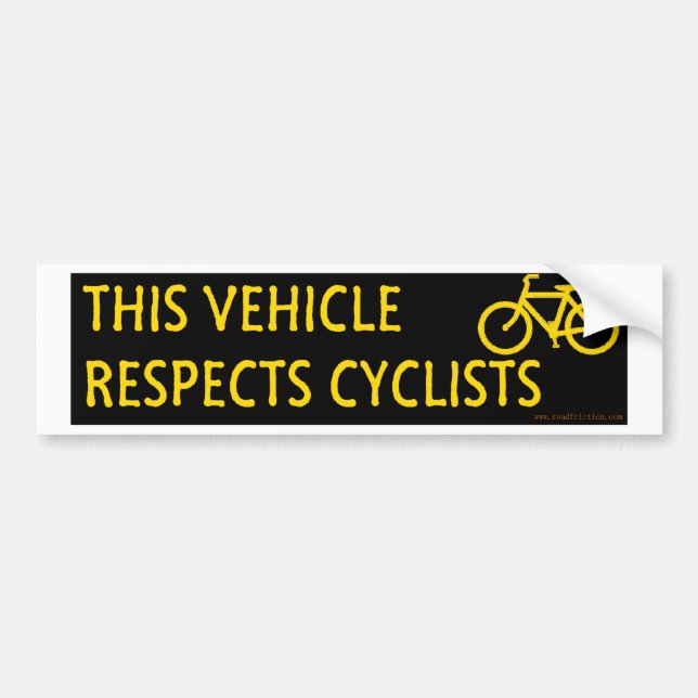 Dieses Fahrzeug respektiert Autoaufkleber (Vorne)