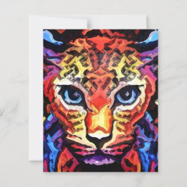 Dieses farbenfrohe Leopard-Look-Papierblatt