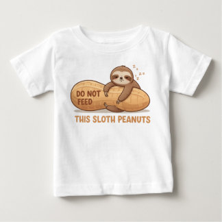 Dieses Faultier kann keine Erdnüsse essen | Kinder Baby T-shirt