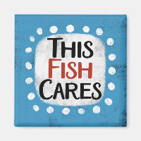 Dieses Fisch kariert Kühlschrank Magnet