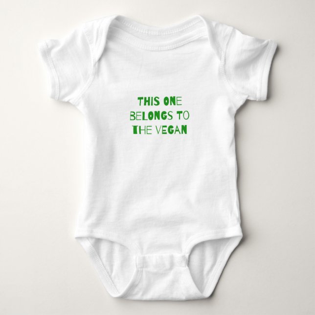 Dieses gehört zum veganen baby strampler (Vorderseite)