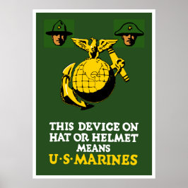 Dieses Gerät bedeutet US-Marines Poster