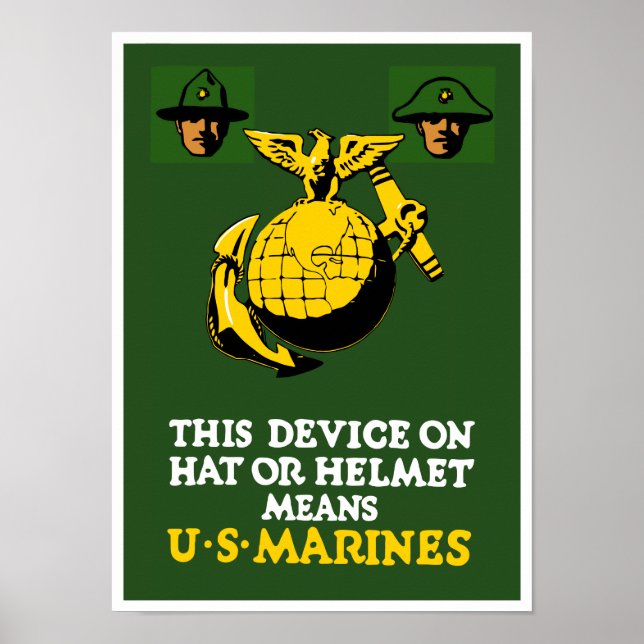 Dieses Gerät bedeutet US-Marines Poster (Vorne)