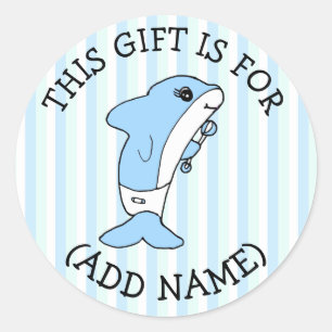 Dieses Geschenk ist für (Name hinzufügen) Geschenk Runder Aufkleber