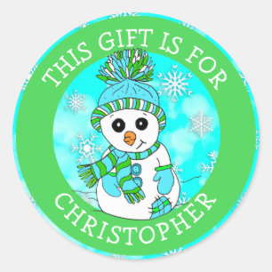 Dieses Geschenk ist für Weihnachts-Geschenk-Tag Runder Aufkleber