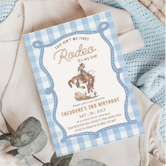 Dieses Gingham ist nicht mein erstes Rodeo Einladung