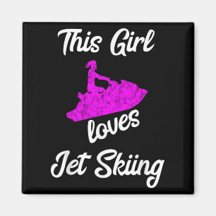 Dieses Girl Lieben Jet Ski Wasserfahrzeug Wassersk Magnet