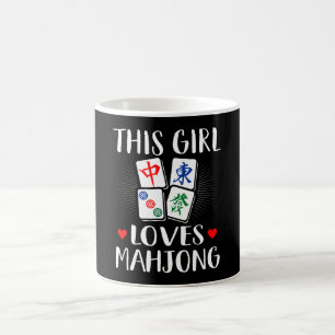 Dieses Girl Lieben Mahjong Board Spiele Liebhaber  Kaffeetasse